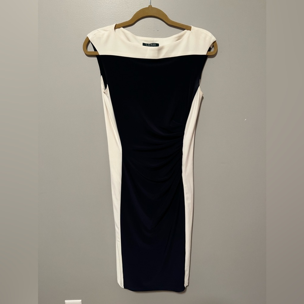 Navy & White Lauren classic dress size 4